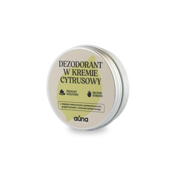 Dezodorant w kremie CYTRUSOWY 60 ml z olejkiem grejpfrutowym i pomarańczowym