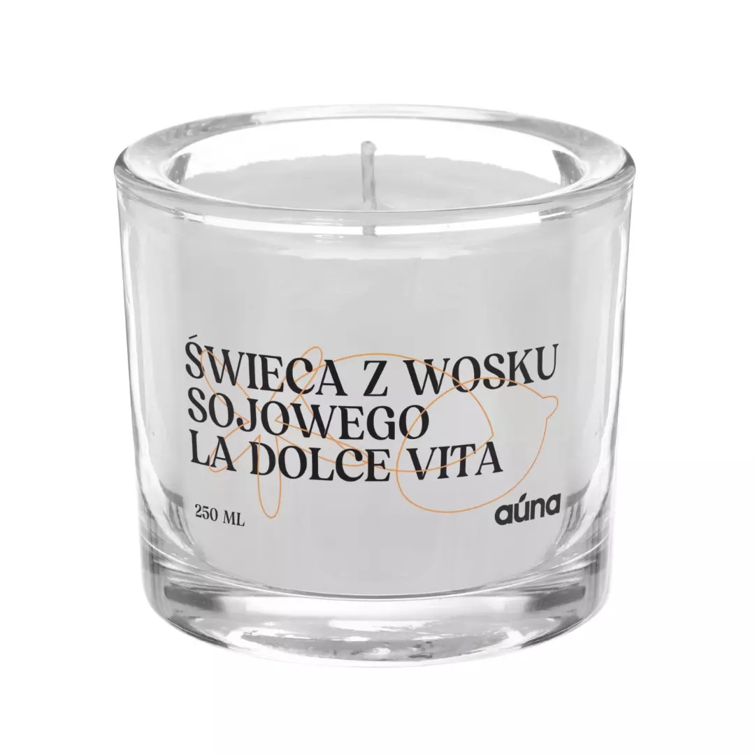 Świeczka sojowa La Dolce Vita 250 ml słodki i elegancki zapach