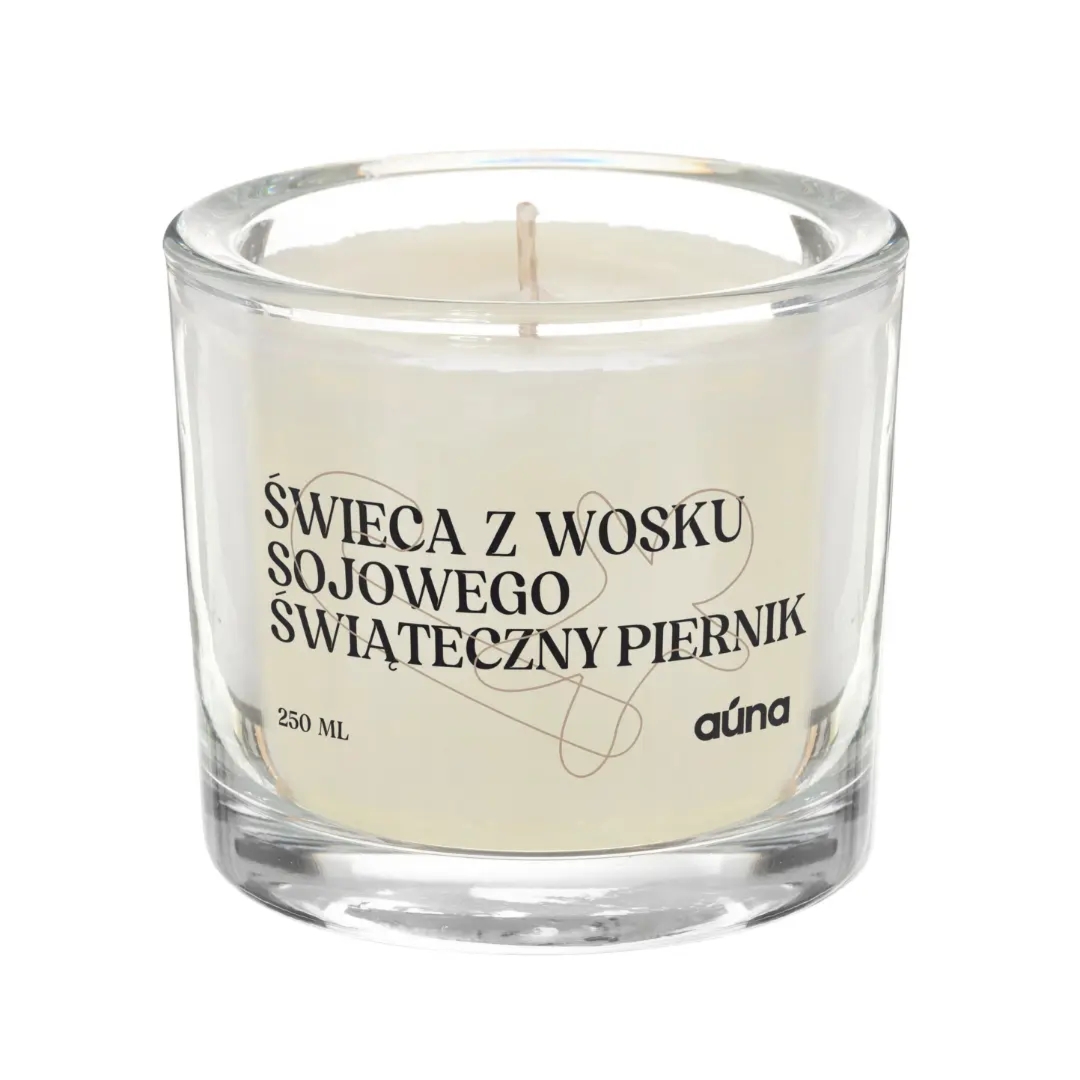 Świeczka sojowa świąteczny piernik 250 ml o zapachu domowych ciasteczek