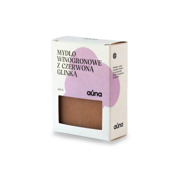 Mydło winogronowe z glinką czerwoną 90g