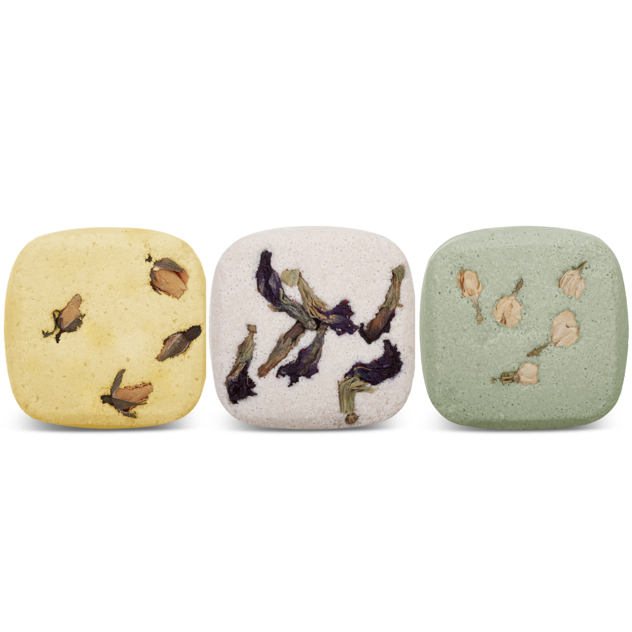 Zestaw 3 kostek do kąpieli neroli, klitoria, jaśmin