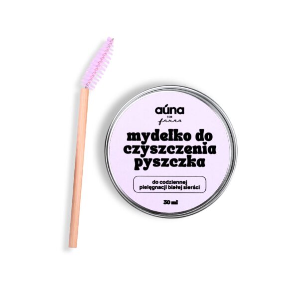 mydełko do czyszczenia pyszczka 30ml do codziennej pielęgnacji jasnej sierści + szczoteczka