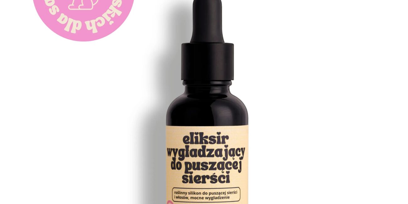 eliksir wygładzający ROŚLINNY SILIKON nadaje blask GROOMER do suchej i puszącej się sierści 30 ml