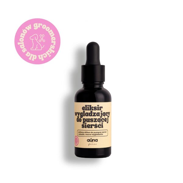 eliksir wygładzający ROŚLINNY SILIKON nadaje blask GROOMER do suchej i puszącej się sierści 30 ml