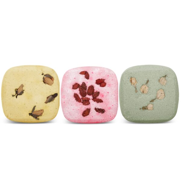 Zestaw 3 kostek do kąpieli neroli, goja, jaśmin
