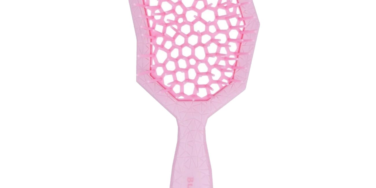 Poniks Blackomb Eco DS301 - różowa, ekologiczna szczotka do rozczesywania włosów