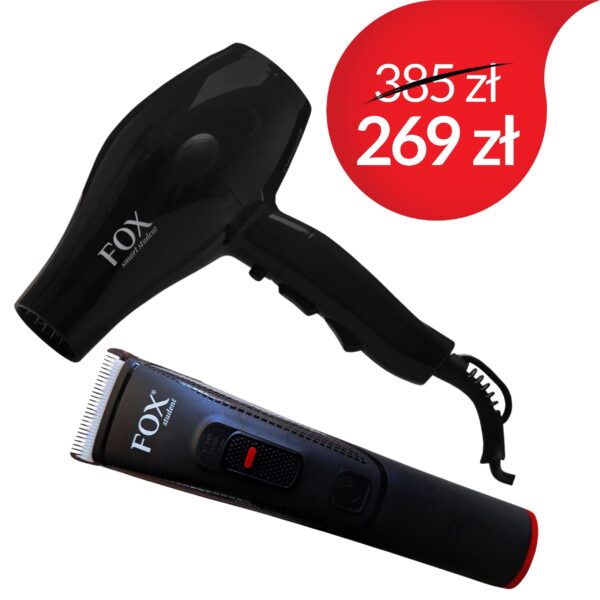 PROMOCJA - Zestaw Fox Student maszynka i suszarka za 269 PLN