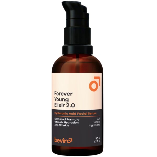 Beviro Forever Young Elixir 2.0 Hyaluronic Acid Facial Serum - przeciwstarzeniowe serum do twarzy, 50ml