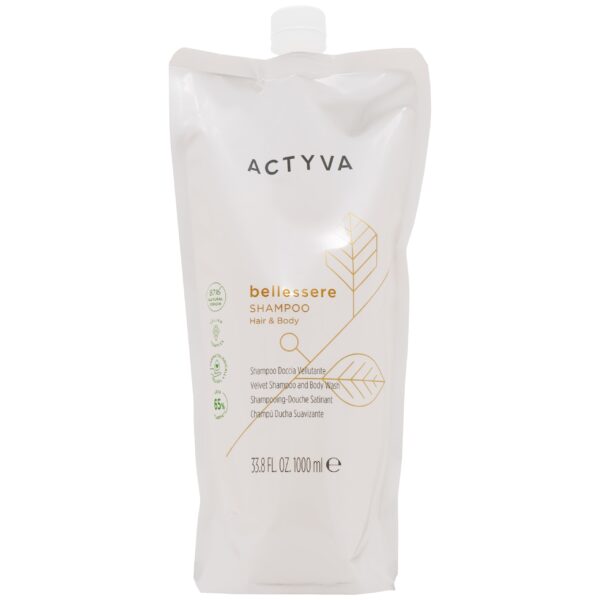 Kemon Actyva Bellessere Shampoo - uniwersalny szampon do codziennej pielęgnacji, refill 1000ml