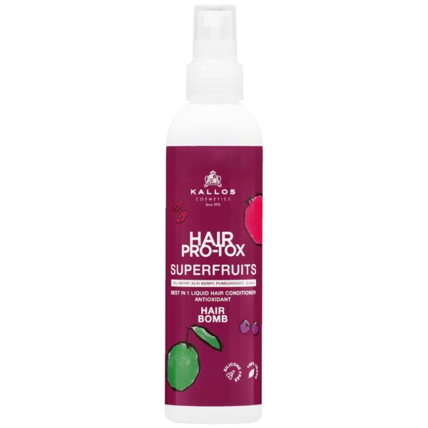 Kallos Hair Pro-Tox Superfruits Liquid Conditioner - nawilżająca odżywka do włosów w sprayu, 200ml
