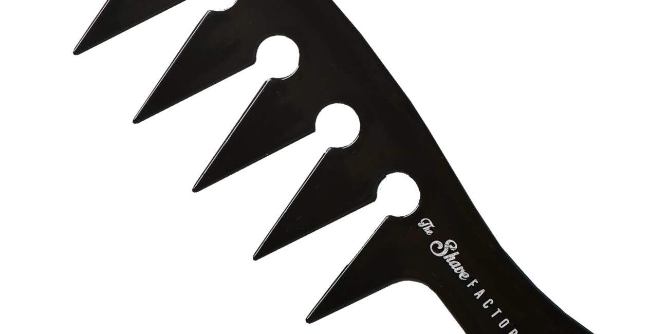 The Shave Factory Hair Comb 044 - grzebień barberski do modelowania fryzur, kolor czarny