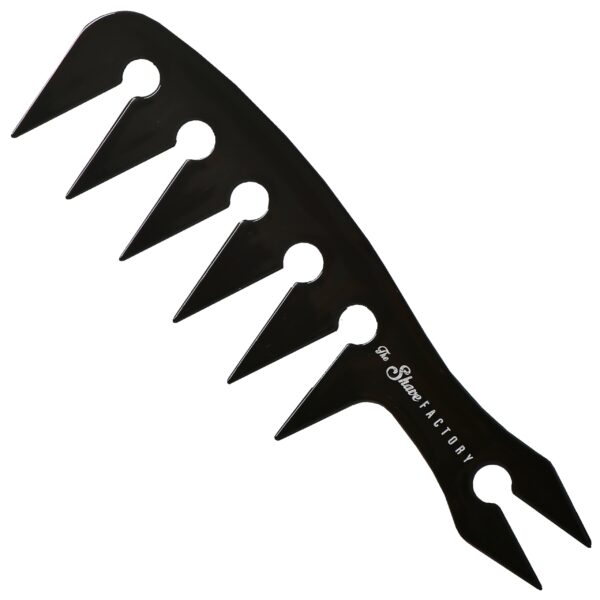 The Shave Factory Hair Comb 044 - grzebień barberski do modelowania fryzur, kolor czarny