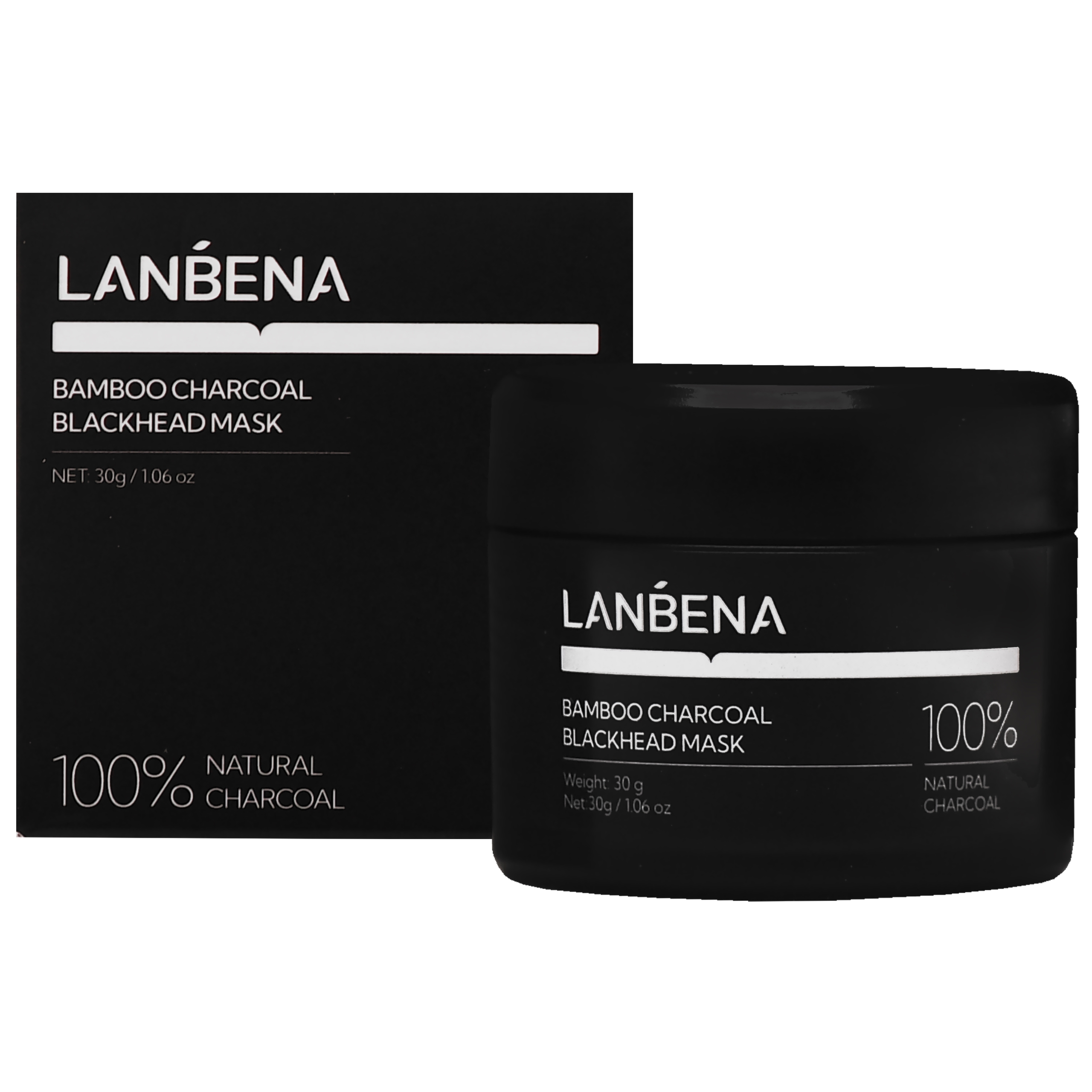 Lanbena Bamboo Charcoal Blackhed Mask - maska na wągry i zaskórniki, 30g