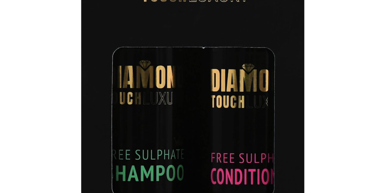 Diamond Touch Luxury Free Sulphate zestaw szampon + odżywka - zestaw do włosów delikatnych, 2x250ml