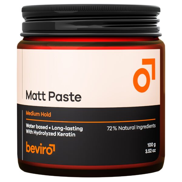 Beviro Matt Paste Strong Hold - pasta matująca o silnym utrwaleniu, 100g
