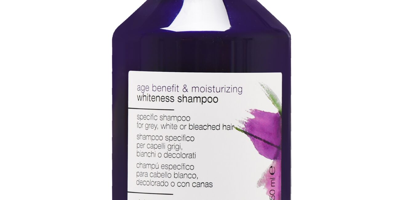Simply Zen Age Whiteness - tonujący i nawilżający szampon do włosów blond, siwych i rozjaśnianych, 250ml