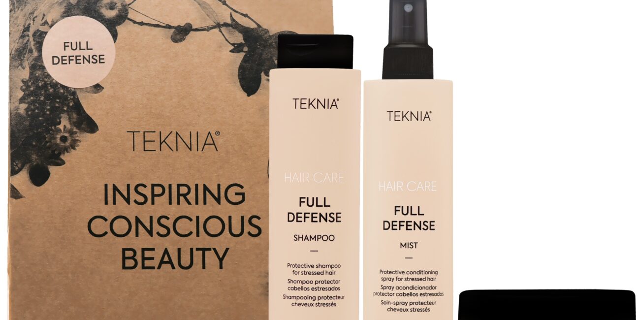 Lakme Teknia Full Defense Retail Pack - zestaw do włosów zniszczonych, 2x300+250ml