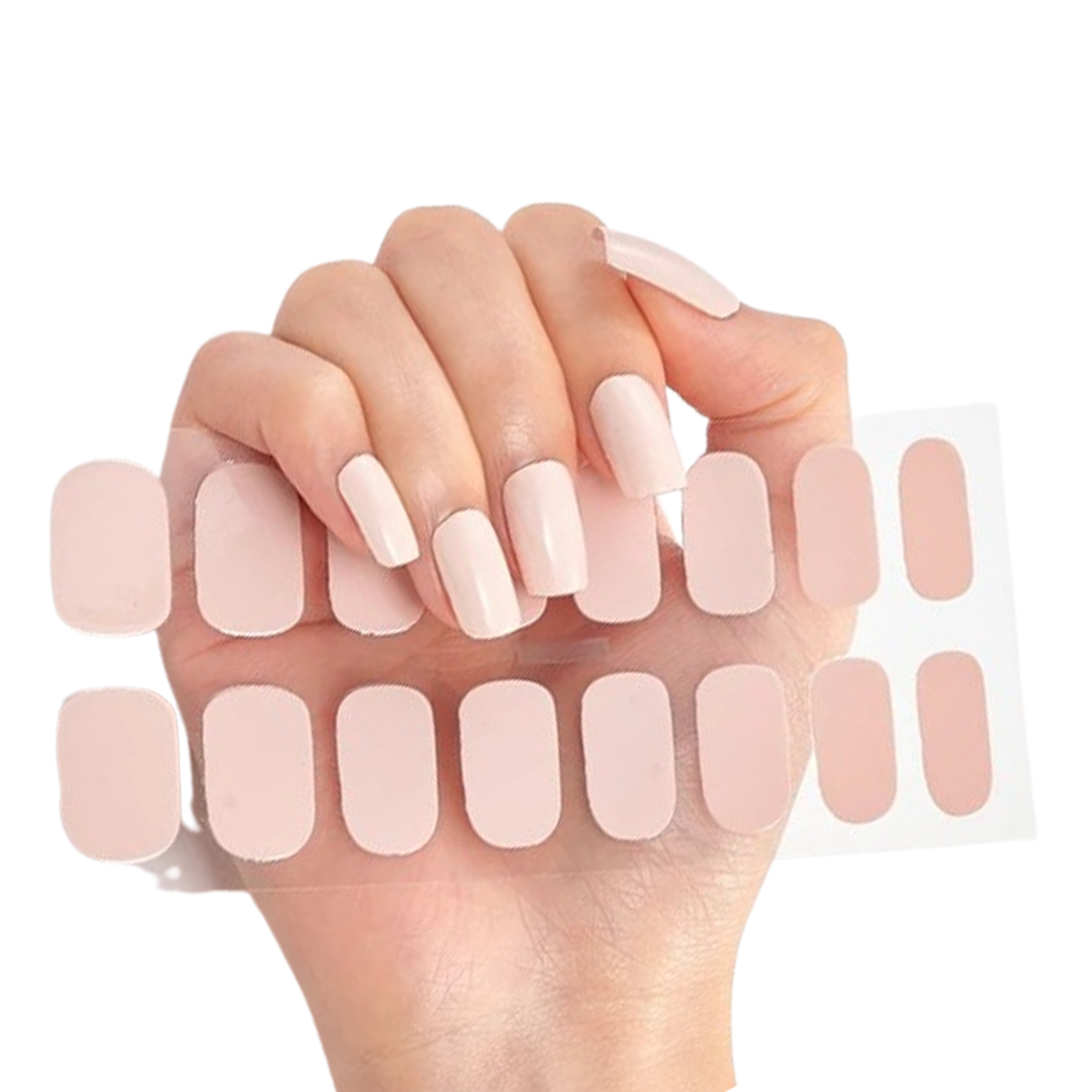 Deni Carte Naklejki Żelowe - naklejki na paznokcie utwardzane UV/LED, różne kolory Light Nude | Jasny Cielisty