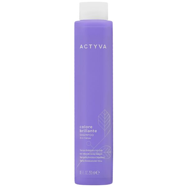 Kemon Actyva Colore Brillante Anti‑Yellow - szampon do włosów blond usuwający żółte tony, 250ml