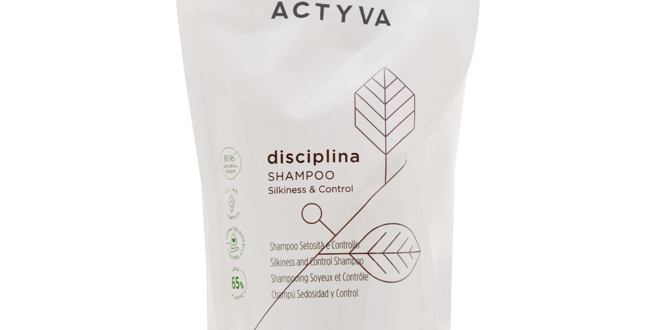 Kemon Actyva Disciplina Shampoo - wygładzający szampon do włosów puszących się, refill 1000ml