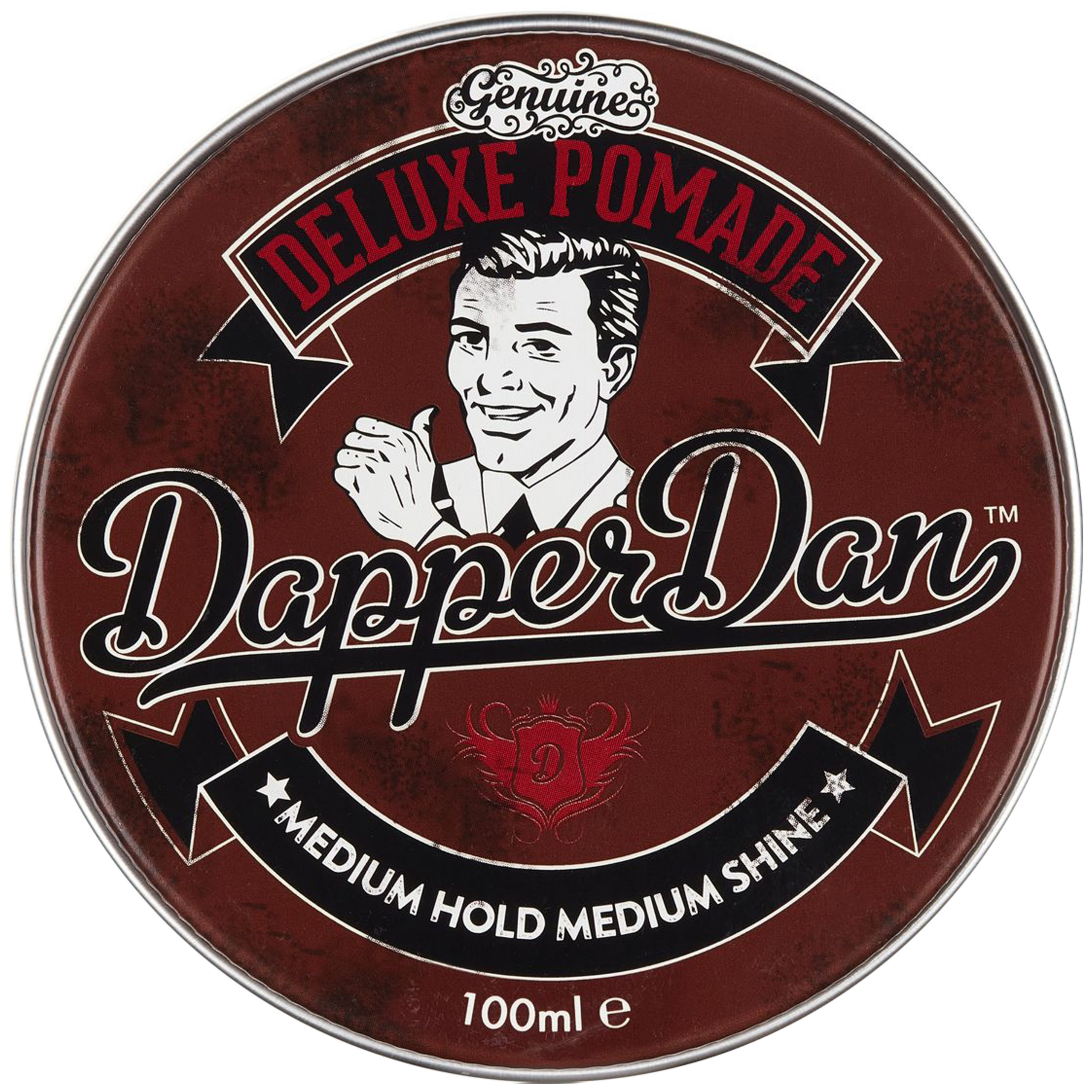 Dapper Dan Deluxe Pomade - wszechstronna wodna pomada o średnim chwycie i połysku, 100ml