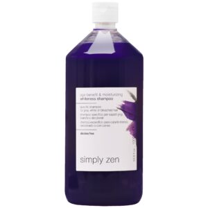 Simply Zen Age Benefit & Moisturizing Whiteness Shampoo – szampon neutralizujący żółte odcienie, 1000ml