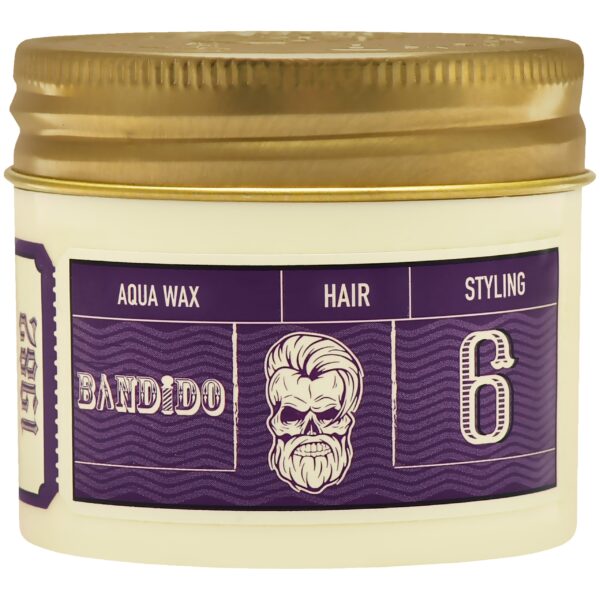 Bandido Aquawax NR 6 Medium Violet – wosk do stylizacji włosów, średni chwyt, połysk, 125ml