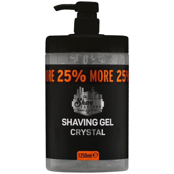 The Shave Factory Shaving Gel Crystal - żel do golenia, oczyszcza i łagodzi, 1250ml