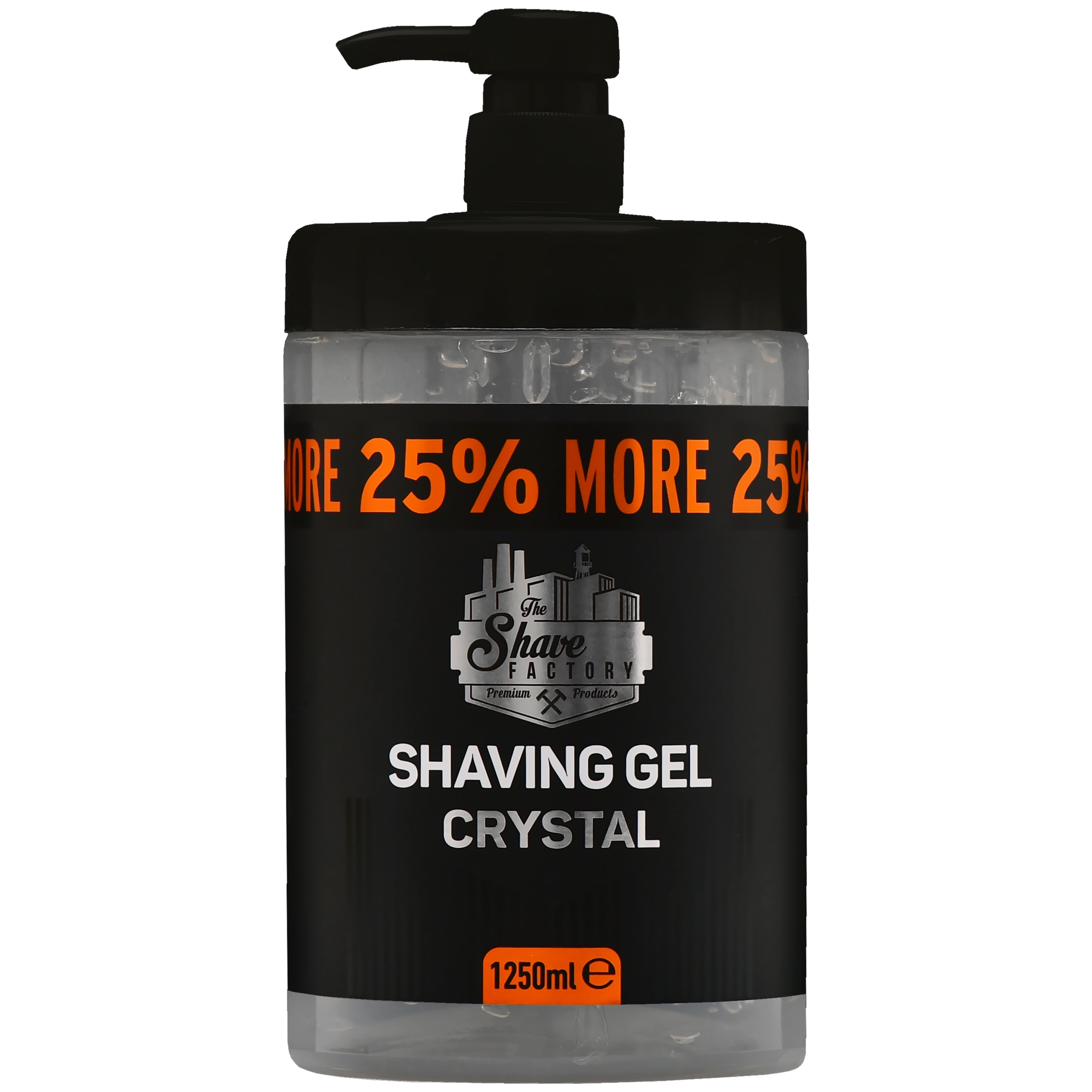 The Shave Factory Shaving Gel Crystal - żel do golenia, oczyszcza i łagodzi, 1250ml