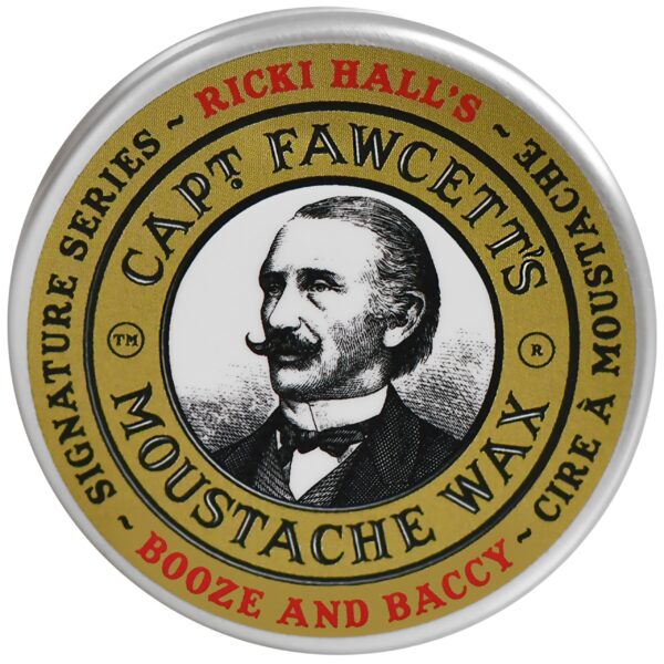 Captain Fawcett Booze & Baccy Moustache Wax – wosk do stylizacji wąsów, 15ml