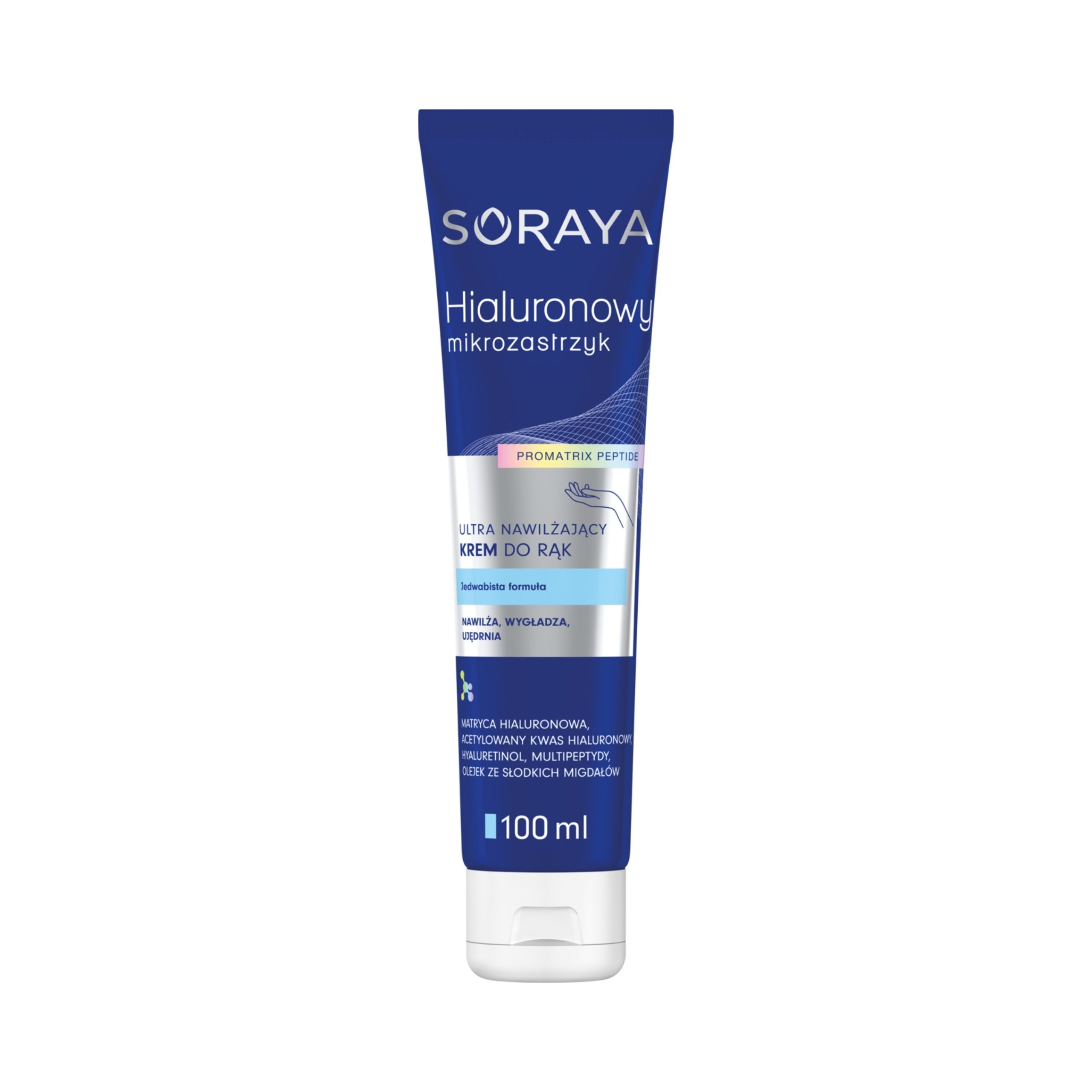 Soraya Ultra nawilżający krem do rąk, olejek ze słodkich migdałów i multipeptydy