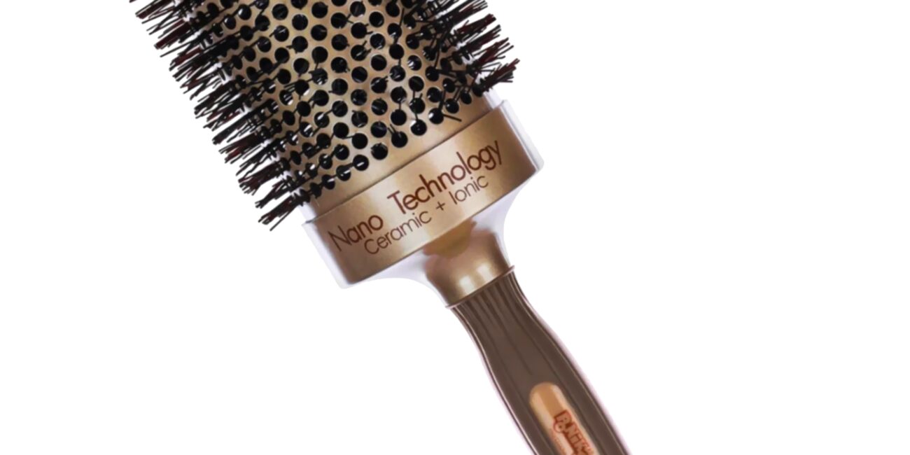 Poniks Szczotka DS465 – złota szczotka do stylizowania włosów, 65mm