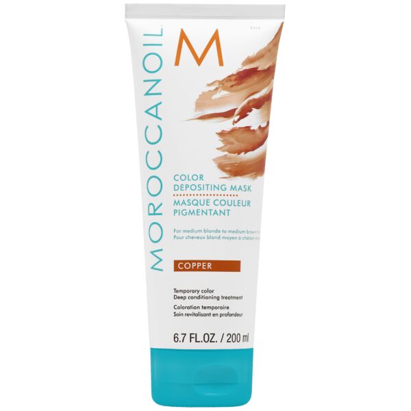 Moroccanoil Color Depositing Mask - arganowa maska koloryzująca do włosów, 200ml Copper | Miedziany