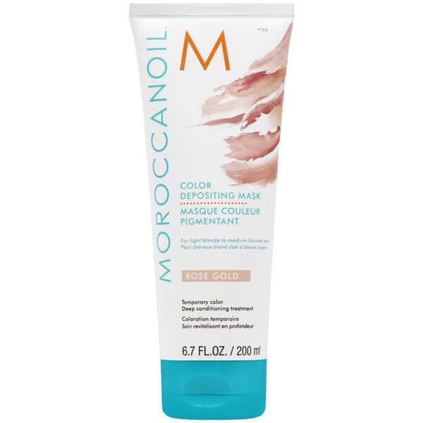 Moroccanoil Color Depositing Mask - arganowa maska koloryzująca do włosów, 200ml Rose Gold | Różowe Złoto