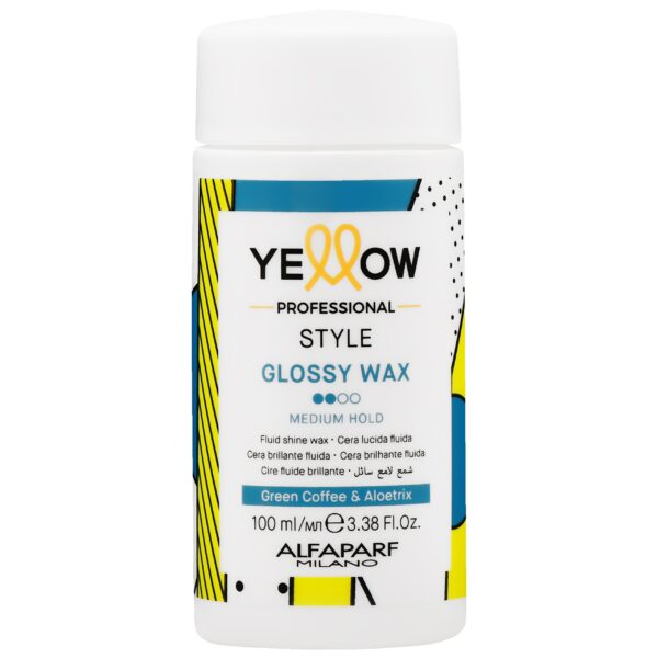 Alfaparf YELLOW Style Shine Wax – wosk nabłyszczający do włosów, 100ml