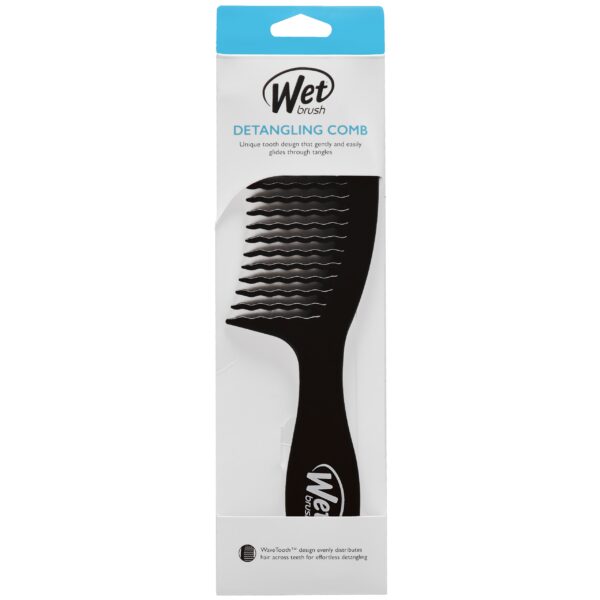 Wet Brush Detangling Comb Black E9245 - grzebień do rozplątywania włosów