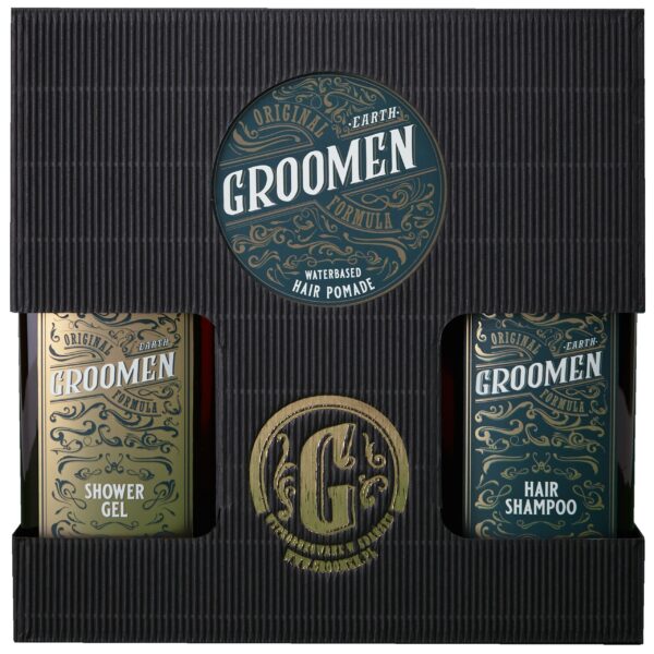 Groomen Earth Zestaw do brody – szampon oraz olejek do brody, 150ml+50ml