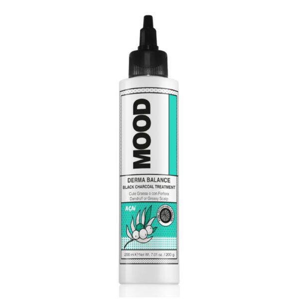 Detoksykująca kuracja do skóry głowy MOOD Derma Black Charcoal Treatment 200 ml