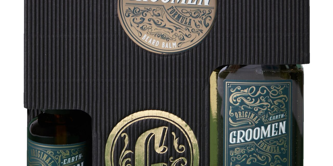 Groomen Earth Zestaw do Brody – szampon, balsam i olejek, 150ml+50g+50ml