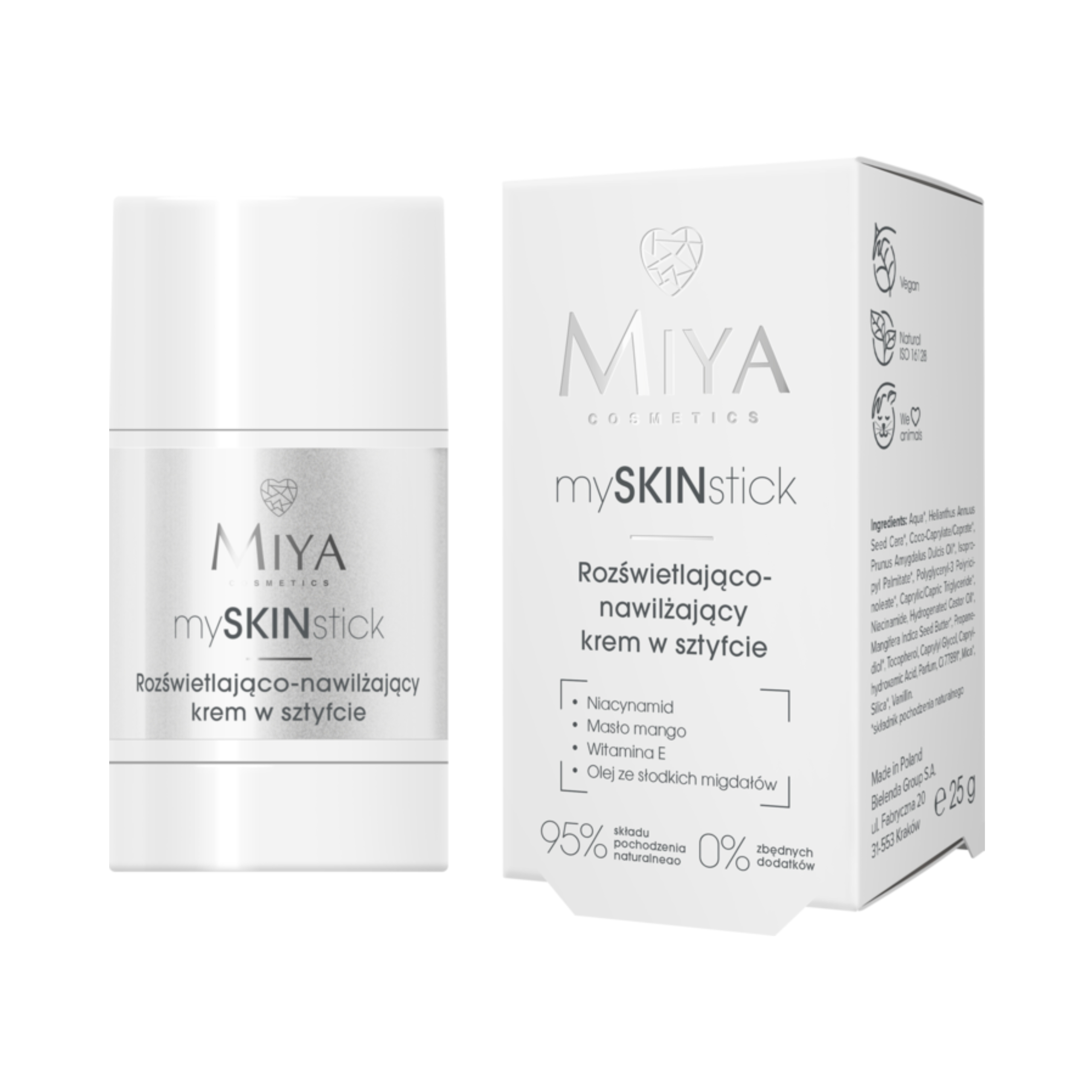 Miya Cosmetics Rozświetlająco-nawilżający krem w sztyfcie