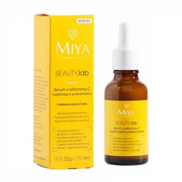 Miya Cosmetics Serum z witaminą C rozjaśniające przebarwienia
