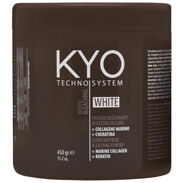 KYO Techno System White Bleaching Powder – bezpyłowy proszek rozjaśniający do włosów, 450g