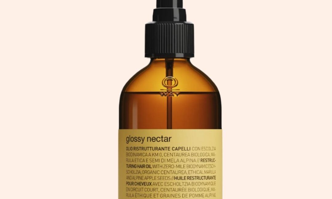 Oway Glossy Nectar 160ml – naturalny olejek wygładzający do włosów z ochroną termiczną