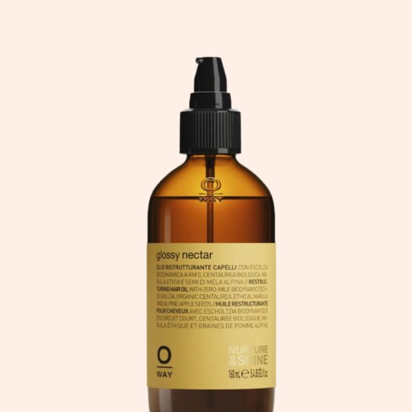 Oway Glossy Nectar 160ml – naturalny olejek wygładzający do włosów z ochroną termiczną
