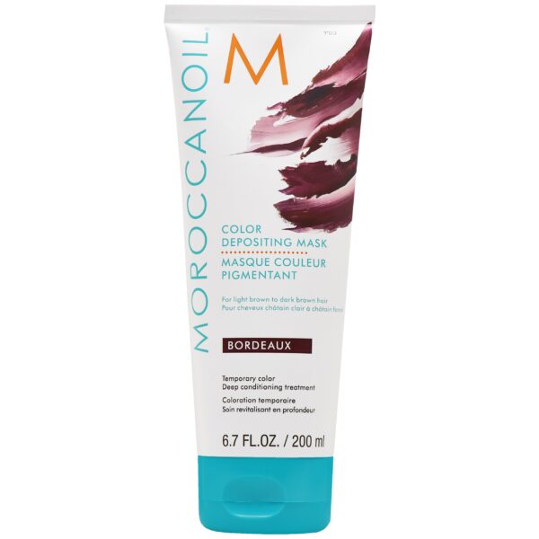 Moroccanoil Color Depositing Mask - arganowa maska koloryzująca do włosów, 200ml Bordeaux | Głęboki Karmazyn