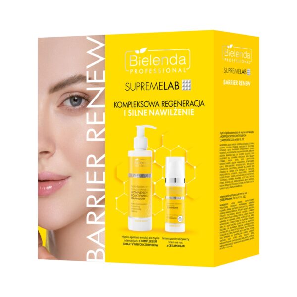 Supremelab Zestaw Supremelab Barrier Renew krem na noc + emulsja do mycia