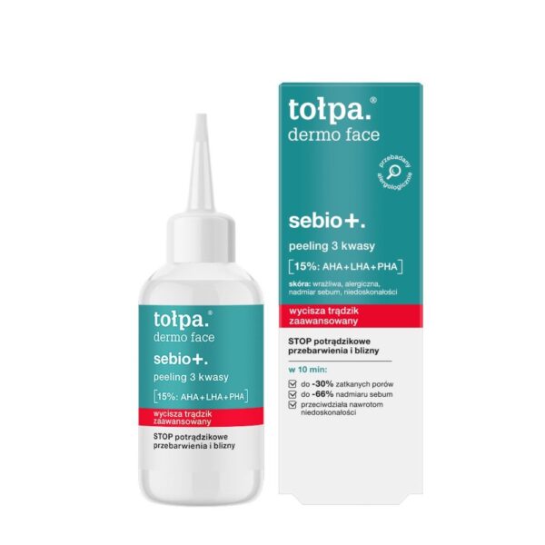 tołpa. sebio+. tonik 2 kwasy, 200 ml