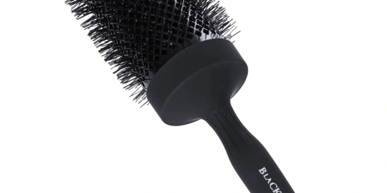 Poniks Szczotka DS1065 – czarna szczotka do modelowania włosów, 65mm