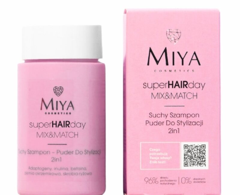 Miya Cosmetics Suchy szampon - puder do stylizacji 2 w 1