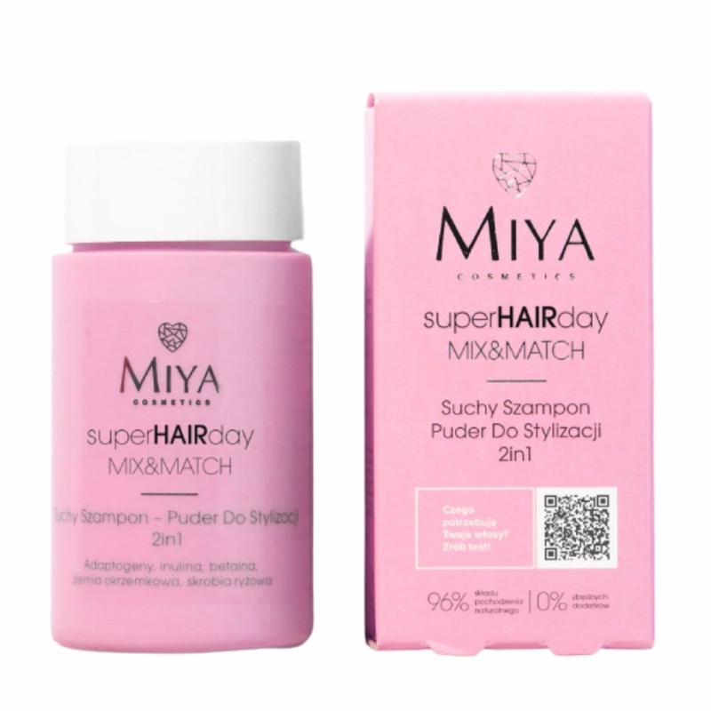 Miya Cosmetics Suchy szampon - puder do stylizacji 2 w 1